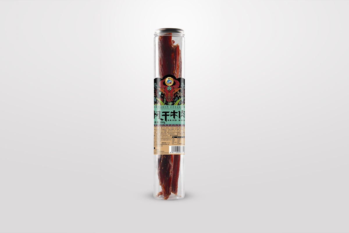 土姥姥风干牛肉包装-产品展示大罐装