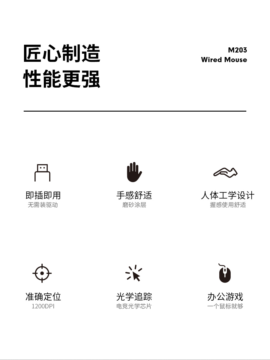 时代节点M203鼠标-详情页展示