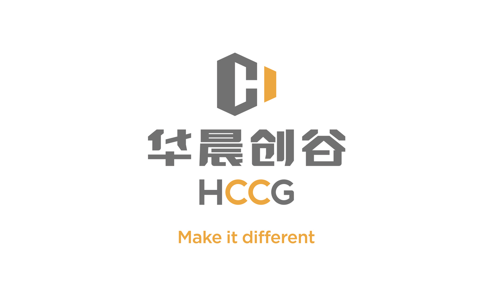 华晨创谷,智慧办公品牌设计,空间品牌视觉,联合办公设计,商业地产品牌,科技灰橙色系,空间导视设计
