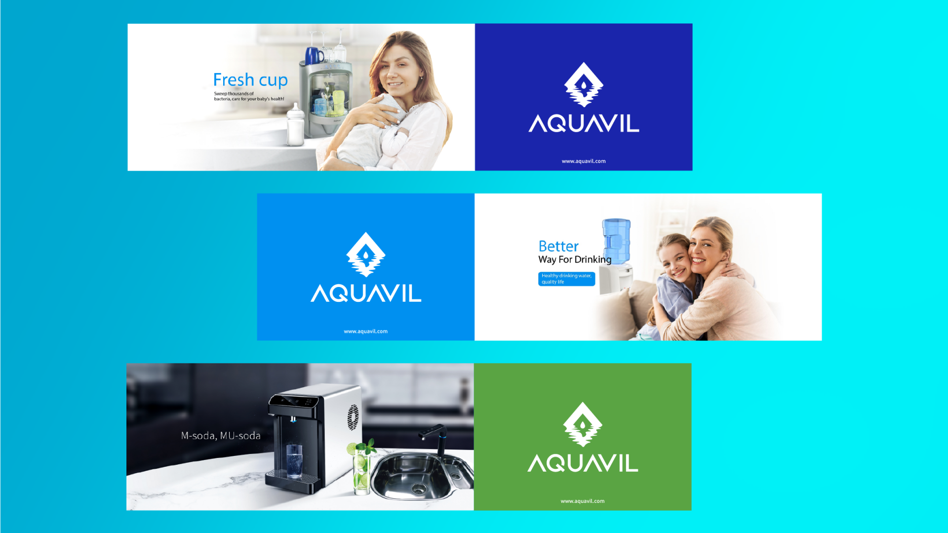 AQUAVIL品牌海报设计