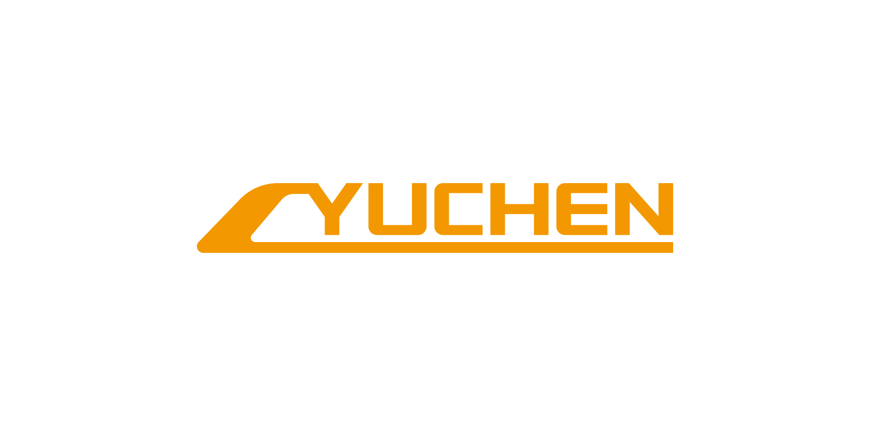 昱辰YUCHEN橙色字母标Logo-箭头造型
