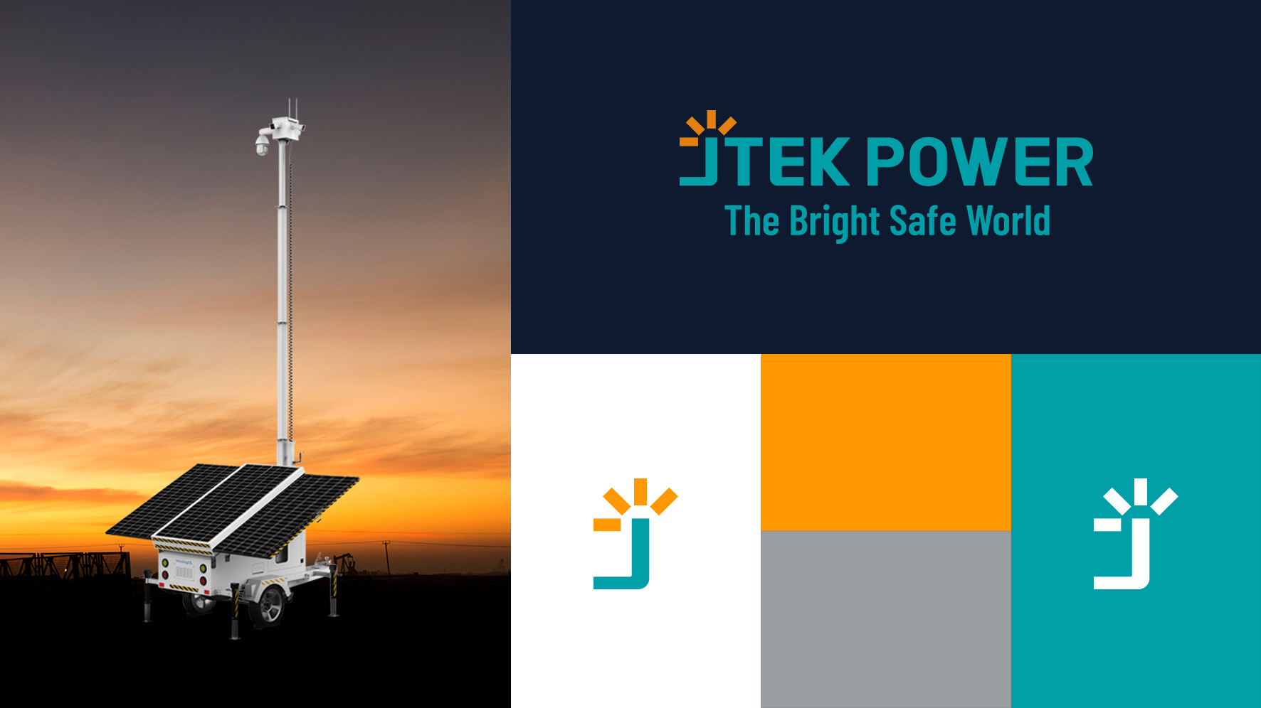 JTKE POWER品牌Logo设计-青绿色英文标识