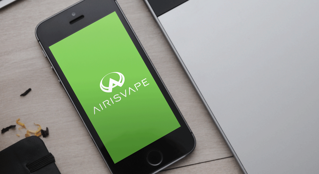 AIRISVAPE Logo-绿色反白版