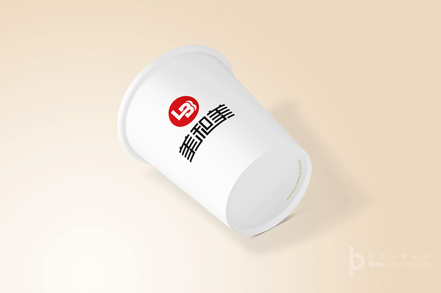 美和美品牌Logo-建筑外墙立体标识