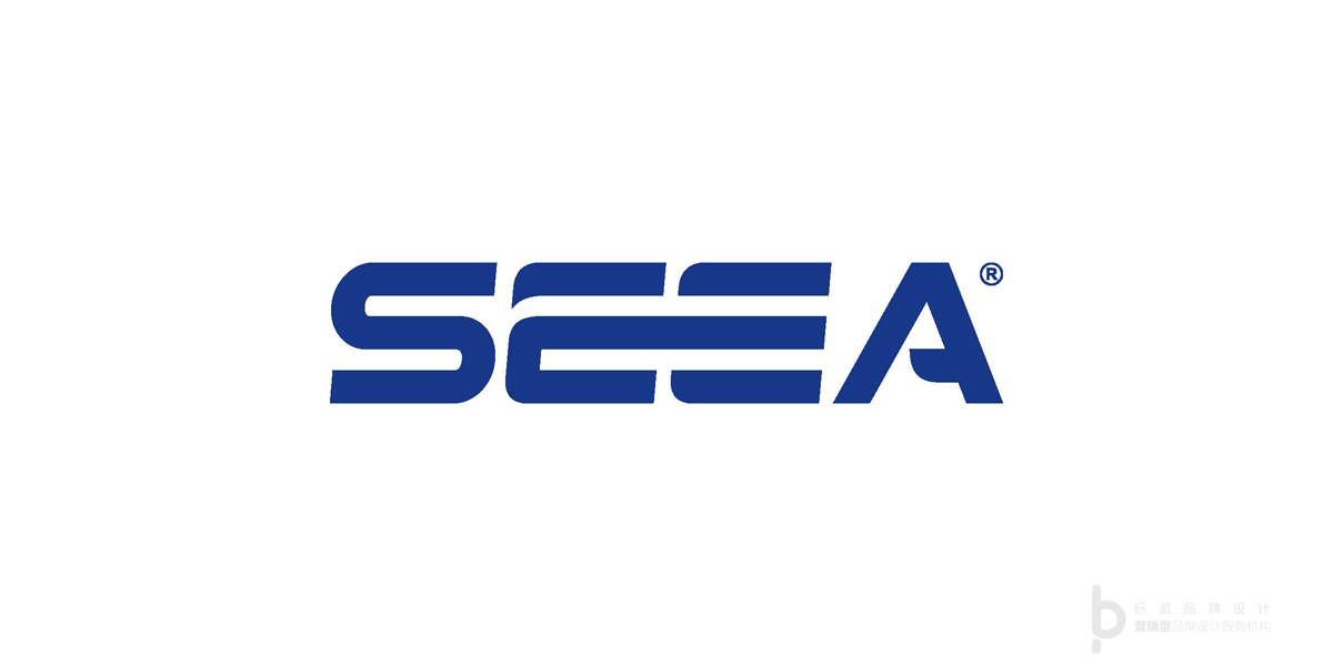 ** SEEA Logo设计,自动化企业标志,机器人品牌设计,精密制造Logo,字体标识设计