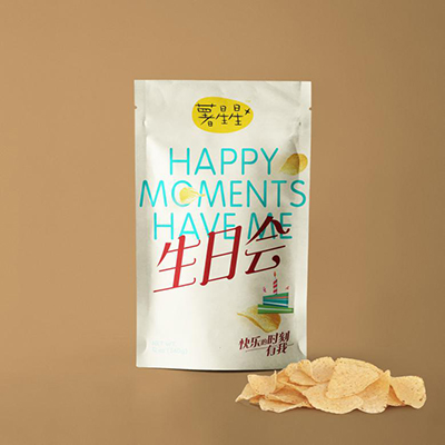 薯星星食品包装设计-新年薯片包装袋-标派视觉