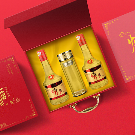 五粮液烤酒友酒包装设计_白酒礼盒设计_标派视觉