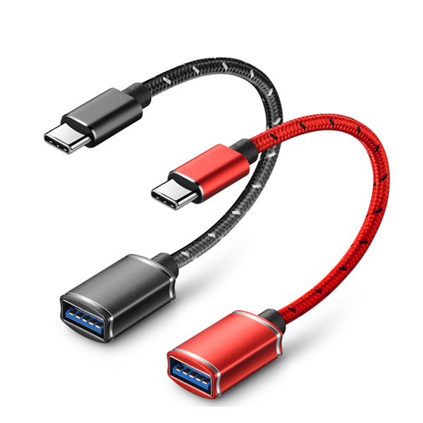 USB-C转USB-A双头数据线亚马逊详情页设计-编织线-标派视觉