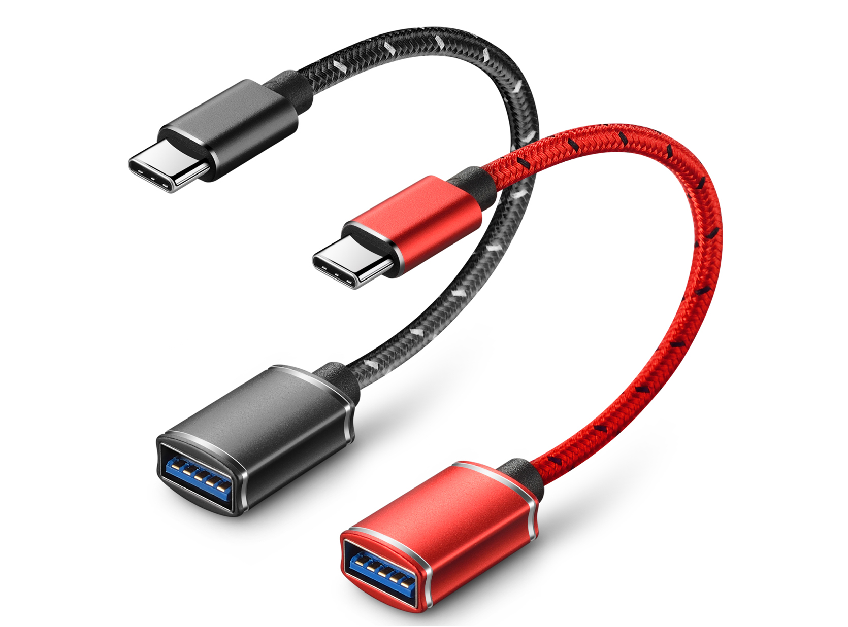 USB-C双头数据线亚马逊详情页主视觉