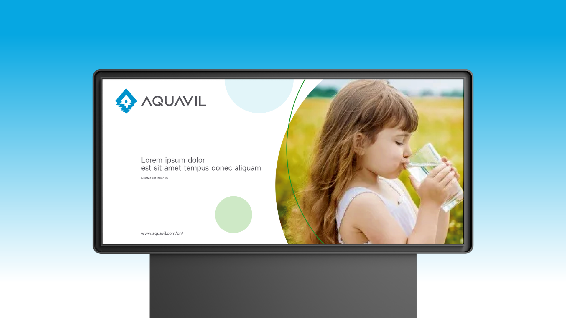 AQUAVIL品牌网站UI设计，饮品电器网站UI设计，欧美市场品牌